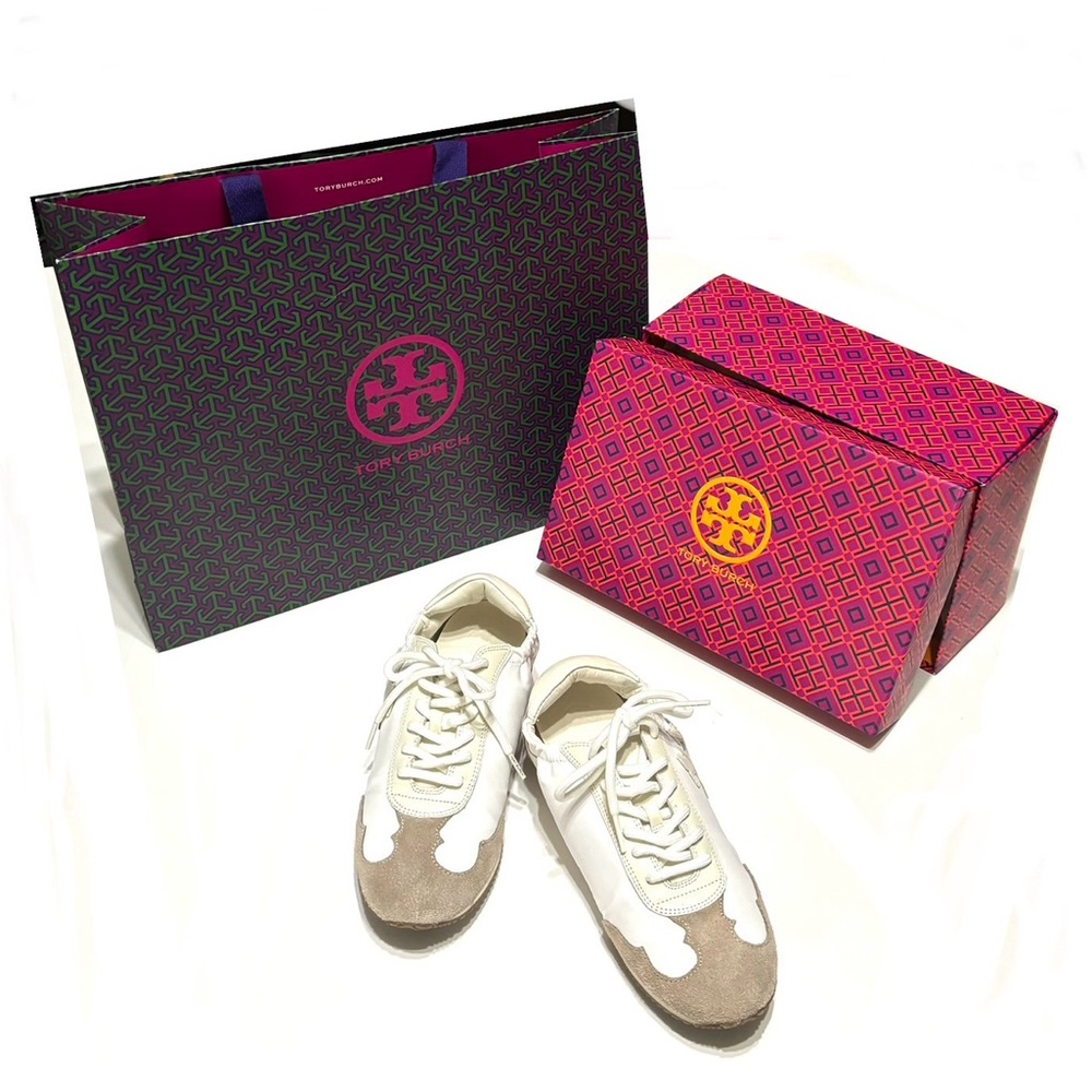Tory Burch Nylon | Calf Leather Sneakers